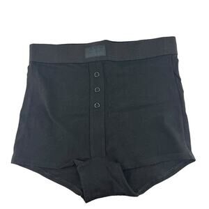 Victoria's Secret PINK High Waist Shortie Pantie Black Womens Size Xsmall